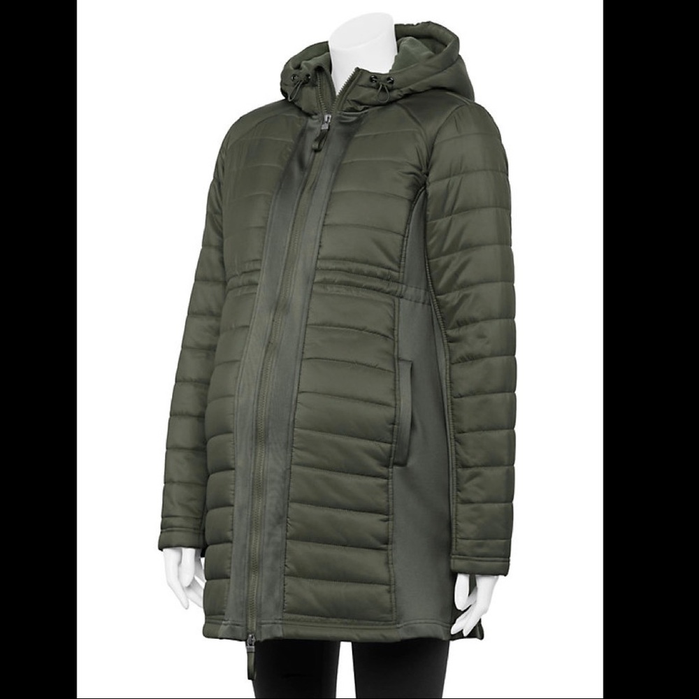 Sonoma Olive Green Puffer Jacket